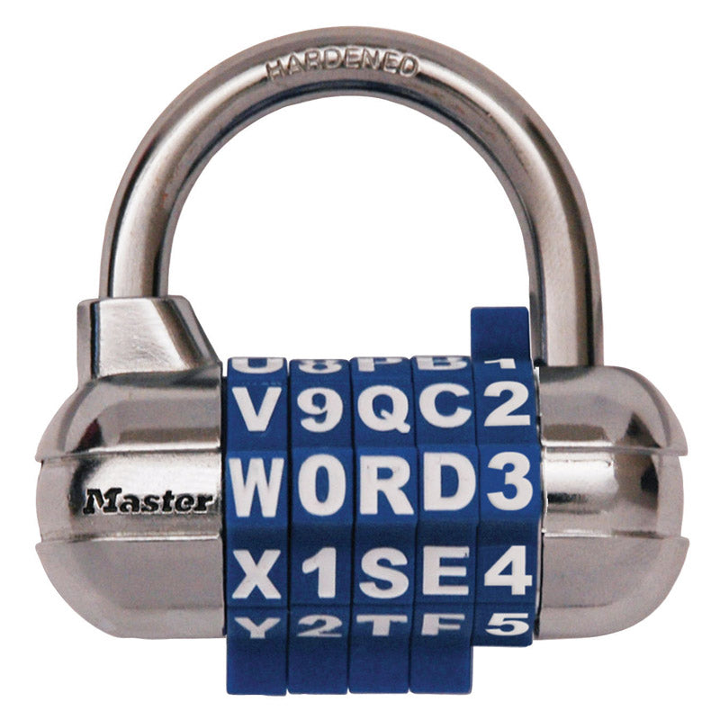 MASTERLOCK - Master Lock 1-1/16 in. H X 1-1/16 in. W X 2-1/2 in. L Steel 5-Dial Combination Padlock
