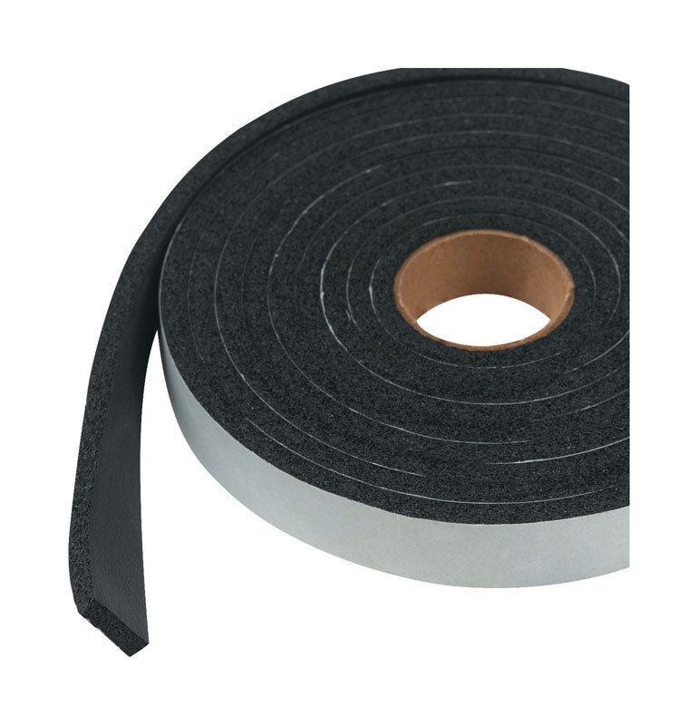 M-D BUILDING PRODUCTS - M-D Black Sponge Rubber Weather Stripping Tape For Auto and Marine 10 ft. L X 1/4 in. [6593]
