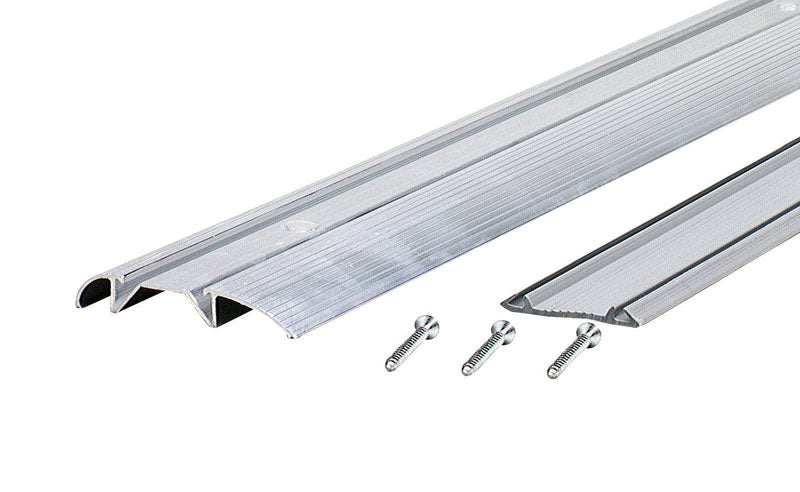 M-D BUILDING PRODUCTS - M-D 0.75 in. H X 3 in. W X 36 in. L Mill Aluminum Low Threshold Silver