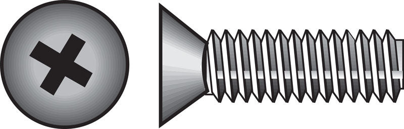 HILLMAN - Hillman No. 10-32 X 2 in. L Phillips Flat Head Stainless Steel Machine Screws 100 pk
