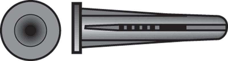 HILLMAN - Hillman .164 in. D X 7/8 in. L Plastic Pan Head Conical Anchor 14 pk - Case of 10