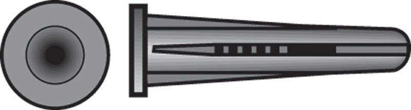 HILLMAN - Hillman .25 in. D X 1-3/8 in. L Plastic Pan Head Conical Anchor 5 pk - Case of 10