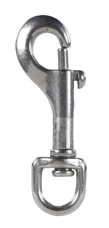 CAMPBELL - Campbell 1/2 in. D X 2-15/16 in. L Polished Stainless Steel Bolt Snap 50 lb - Case of 10
