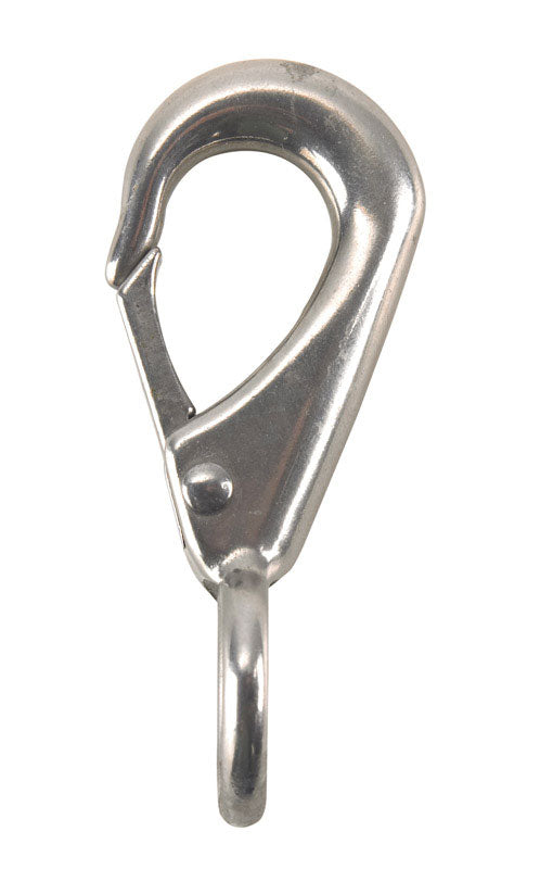 CAMPBELL - Campbell 5/8 in. D X 2-7/8 in. L Polished Stainless Steel Boat Snap 160 lb - Case of 10