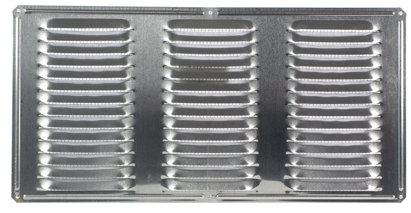 AIR VENT - Air Vent 8 in. H X 16 in. L Mill Aluminum Undereave Vent - Case of 24