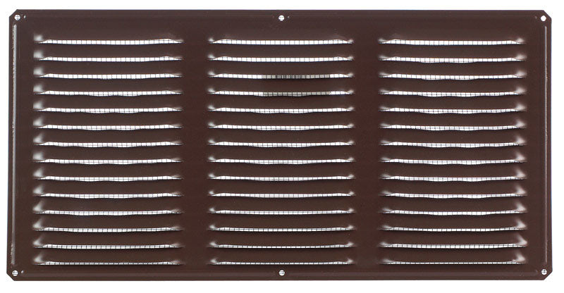 AIR VENT - Air Vent 8 in. H X 16 in. L Brown Aluminum Undereave Vent - Case of 24