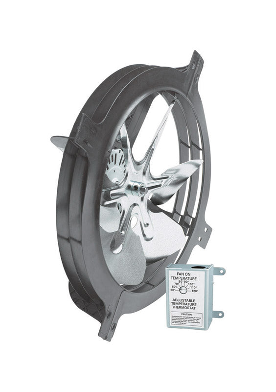AIR VENT - Air Vent 18 in. H X 17.8 in. W X 7.3 in. L X 15 in. D Steel Gable Mount Power Fan