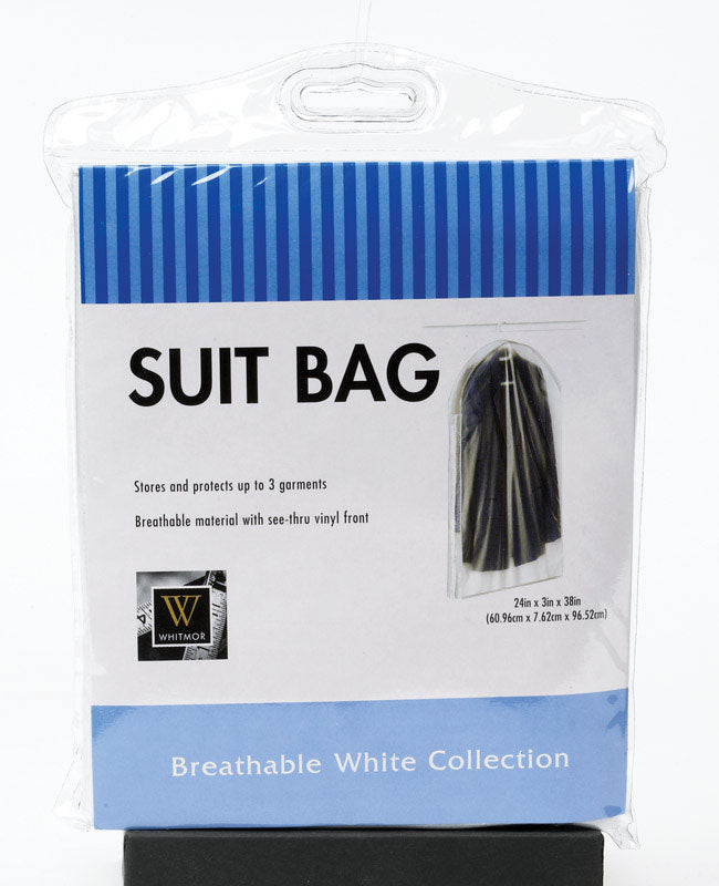 WHITMOR - Whitmor 24 in. H X 3 in. W X 38 in. L Vinyl Hanging Suit Bag