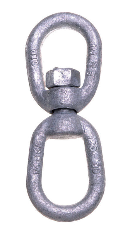 CAMPBELL CHAIN - Campbell Galvanized Forged Steel Eye and Eye Swivel 3600 lb - Case of 5