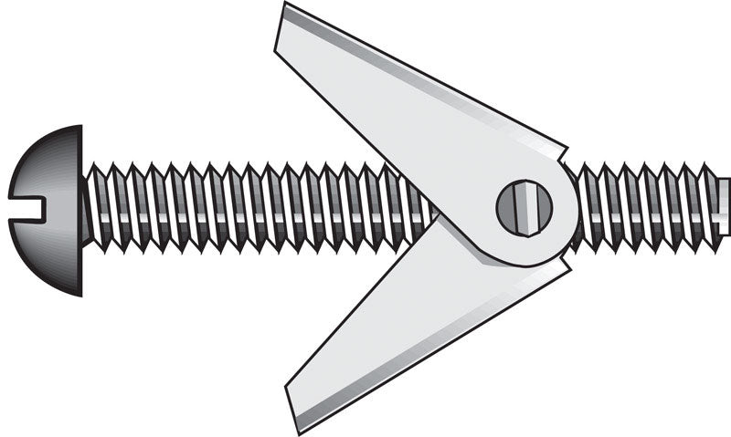 HILLMAN - Hillman 1/8 in. D X 2 in. L Truss Steel Toggle Bolt 50 pk