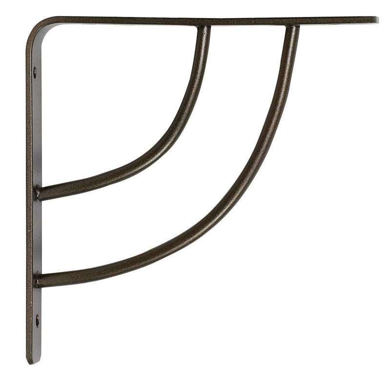 KNAPE & VOGT - Knape & Vogt John Sterling Bronze Bracket 12 Ga. 6 in. L 100 lb - Case of 10