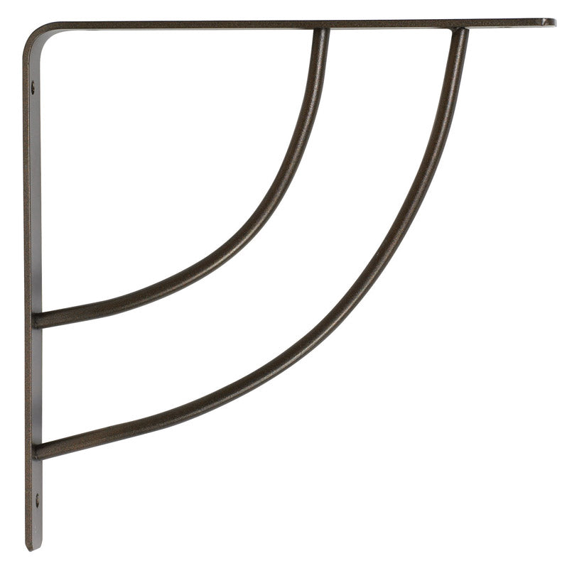 KNAPE & VOGT - Knape & Vogt John Sterling Bronze Bracket 12 Ga. 8 in. L 100 lb - Case of 10