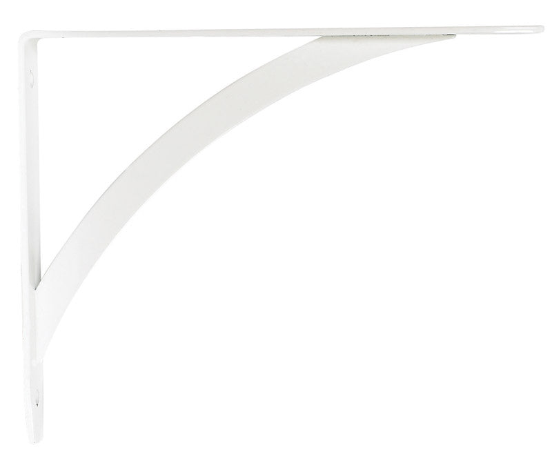 KNAPE & VOGT - Knape & Vogt John Sterling White Steel Decorative Bracket 12 Ga. 7 in. L 100 lb - Case of 10