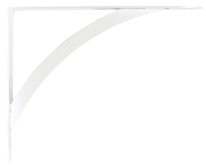 KNAPE & VOGT - Knape & Vogt John Sterling White Steel Bracket 12 Ga. 10 in. L 100 lb - Case of 10