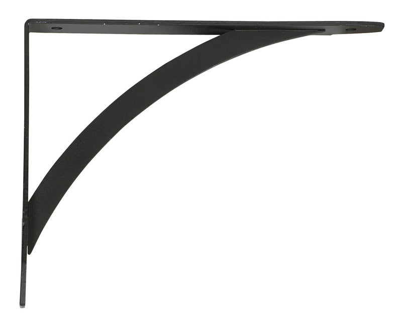 KNAPE & VOGT - John Sterling Black Steel Decorative Bracket 12 Ga. 7 in. L 100 lb - Case of 10