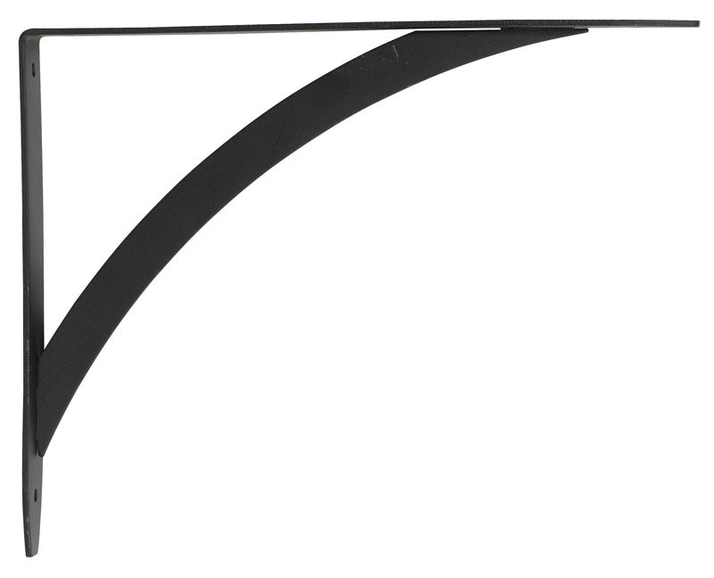KNAPE & VOGT - John Sterling Black Steel Shelf Bracket 12 Ga. 7-1/4 in. L 50 lb - Case of 10
