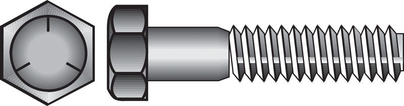 HILLMAN - Hillman 1 in. D X 5 in. L Heat Treated Zinc Steel Hex Head Cap Screw 10 pk