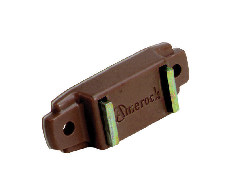 AMEROCK - Amerock 3/4 in. W X 1-15/16 in. L Brown Plastic Magnetic Catch 1 pk