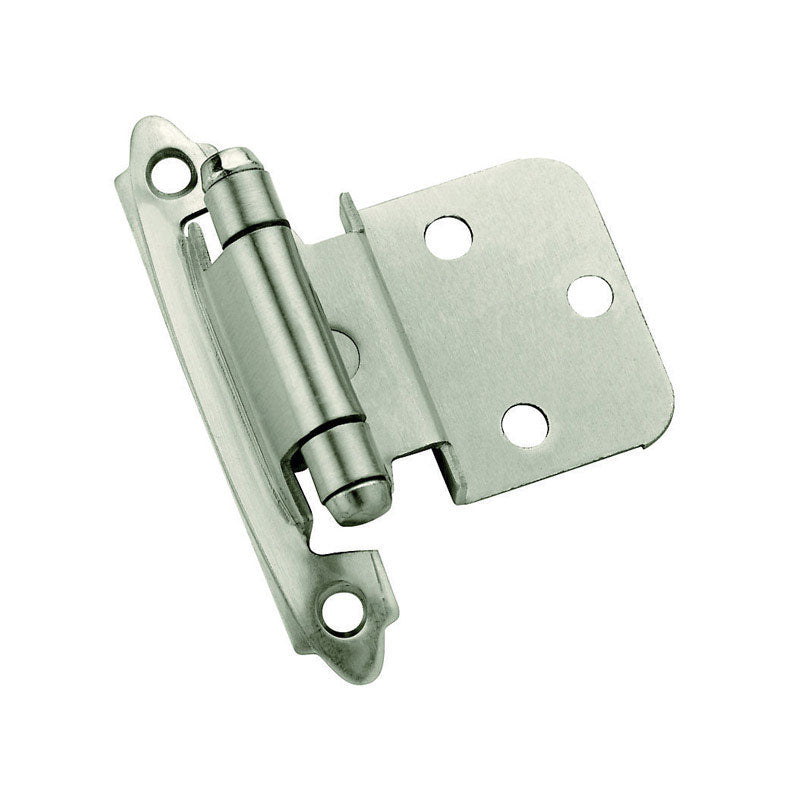 AMEROCK - Amerock 2 in. W X 2-3/4 in. L Satin Nickel Steel Self-Closing Hinge 2 pk