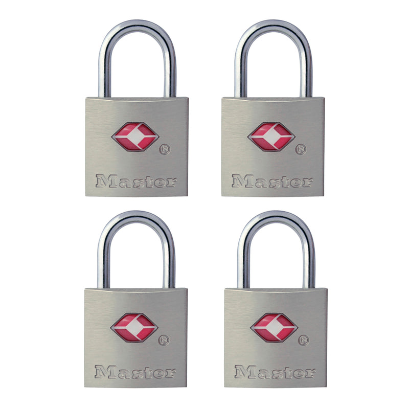 MASTER LOCK - Master Lock 7/8 in. H X 7/16 in. W X 7/8 in. L Steel Key Luggage Lock Keyed Alike