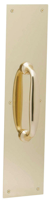 H.B. IVES - H.B. Ives 15 in. L Bright Brass Brass Pull Plate