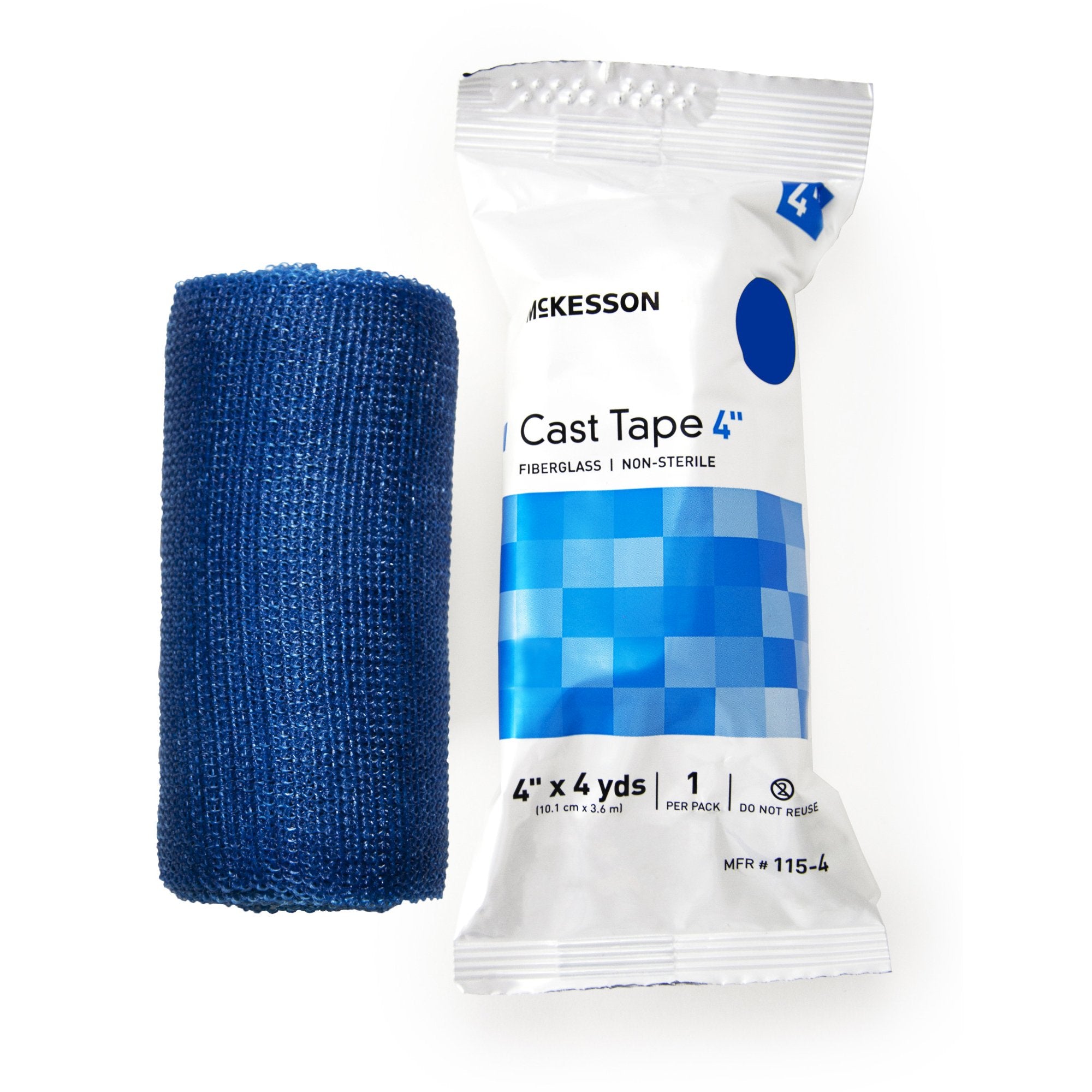 McKesson Brand - Cast Tape McKesson 4 Inch X 12 Foot Fiberglass Blue [10/BX]