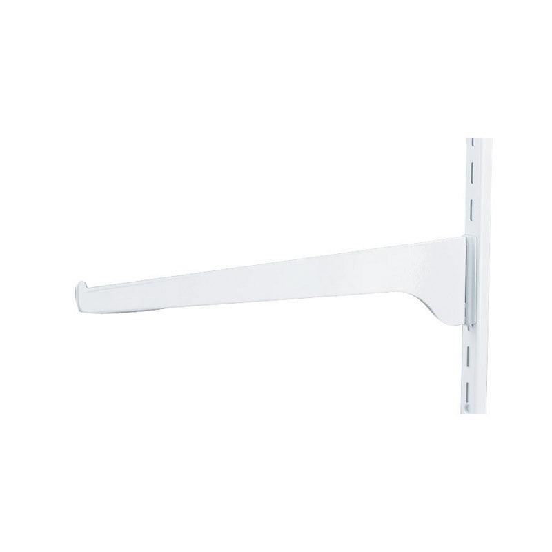KNAPE & VOGT - Knape & Vogt White Steel Regular Duty Bracket 16 Ga. 12 in. L 160 lb - Case of 10