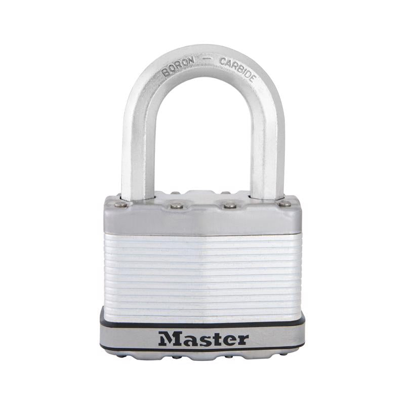 MASTER LOCK - Master Lock Magnum 2 in. H X 1-1/4 in. W X 2-1/2 in. L Steel Dual Ball Bearing Locking Padlock Keyed