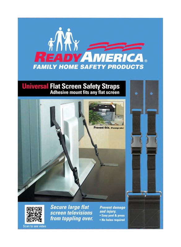 READY AMERICA - Ready America 10 in to 70 in. 150 lb. cap. Flat Screen Safety Strap