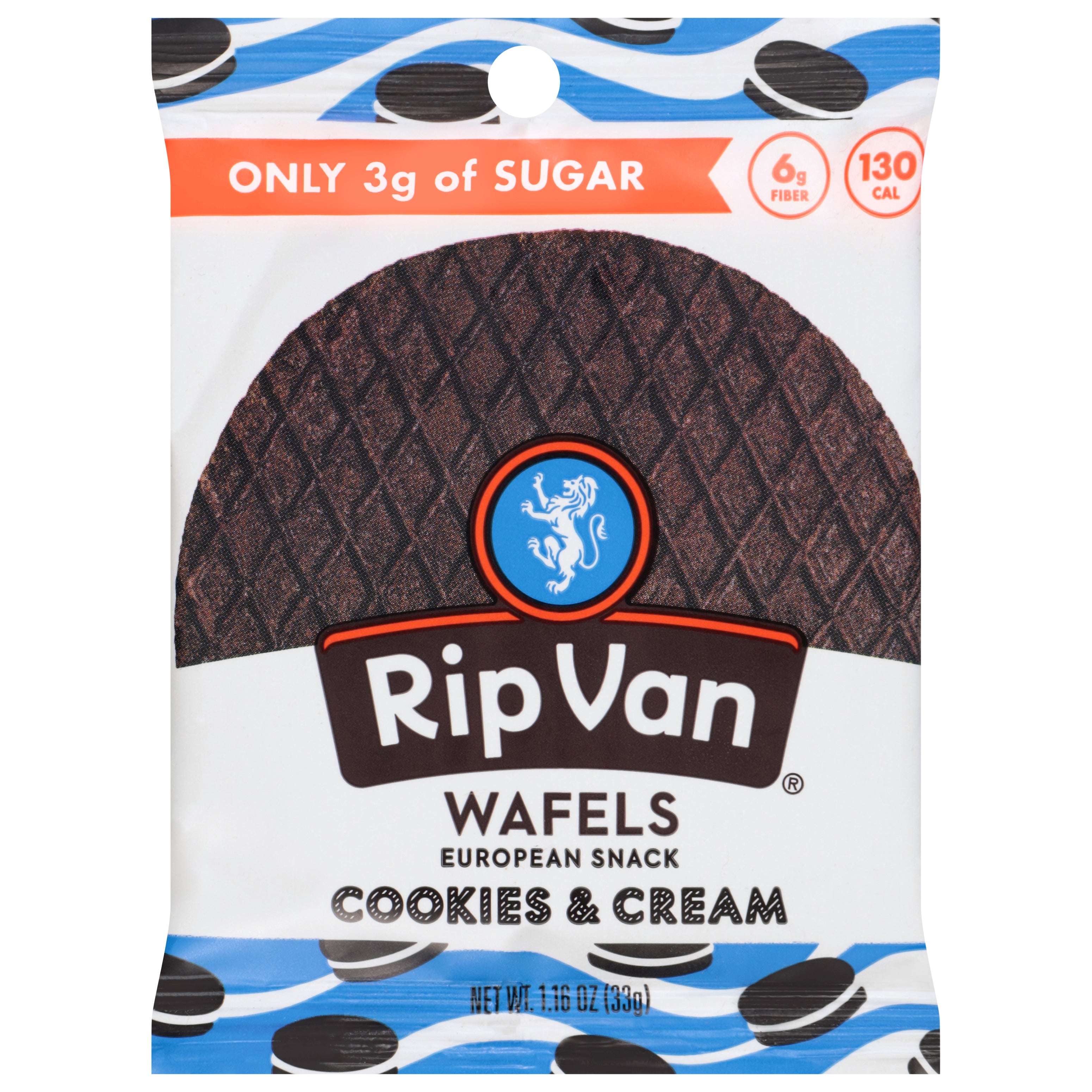 Rip Van Cookies & Cream Wafels 1.16 oz - Case of 12