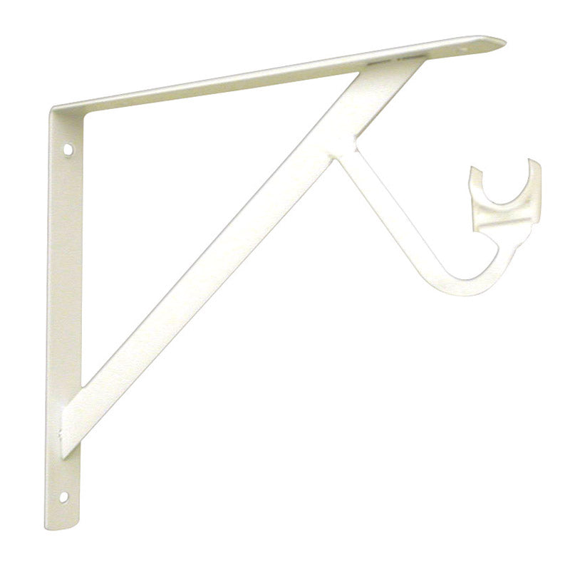 KNAPE & VOGT - Knape & Vogt John Sterling White Steel Bracket 12 Ga. 11-1/4 in. L 500 lb