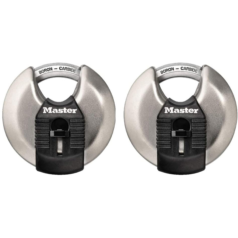 MASTER LOCK - Master Lock 2-3/4 in. H X 1-13/64 in. W X 2-3/4 in. L Steel Ball Bearing Locking Shrouded Padlock Ke