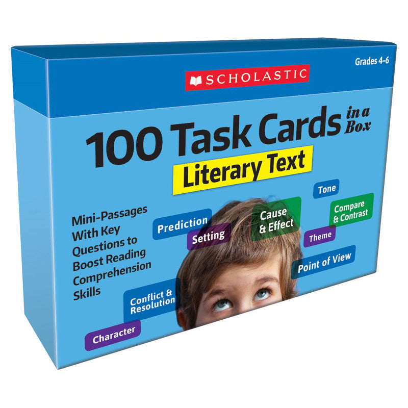SCHOLASTIC TEACHING SOLUTIONS - 100 Task Cards in a Box: Literary Text