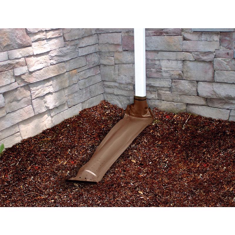 FROST KING - Frost King Drain Away 0.1 in. H X 9 in. W X 46 in. L Brown Vinyl Downspout Extension