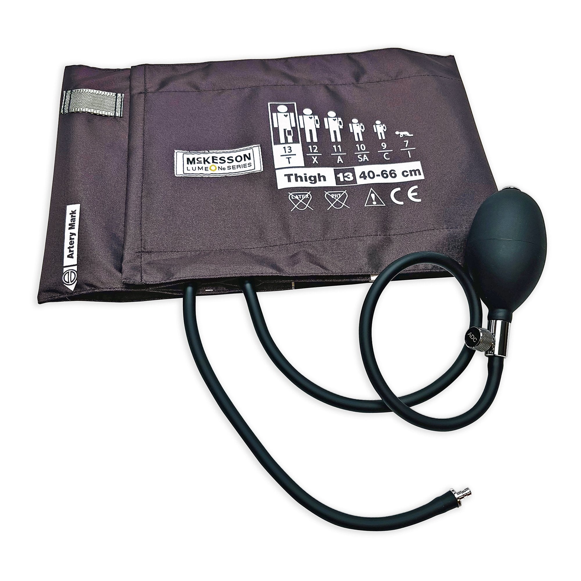 McKesson Brand - Reusable Blood Pressure Cuff and Bulb McKesson LUMEON™ 40 to 66 cm Leg Nylon Cuff Thigh Cuff [1/BX]