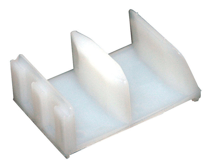 BARTON KRAMER - Barton Kramer 0.625 in. H X 1.5 in. W White Shower Door Guide