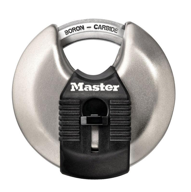 MASTER LOCK - Master Lock 1-1/2 in. H X 1 in. W X 2-3/4 in. L Steel Ball Bearing Locking Disk Padlock Keyed Alike