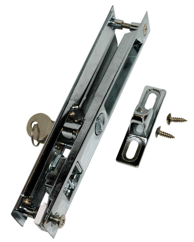 BARTON KRAMER - Barton Kramer Chrome Chrome Patio Door Lock Set With Key