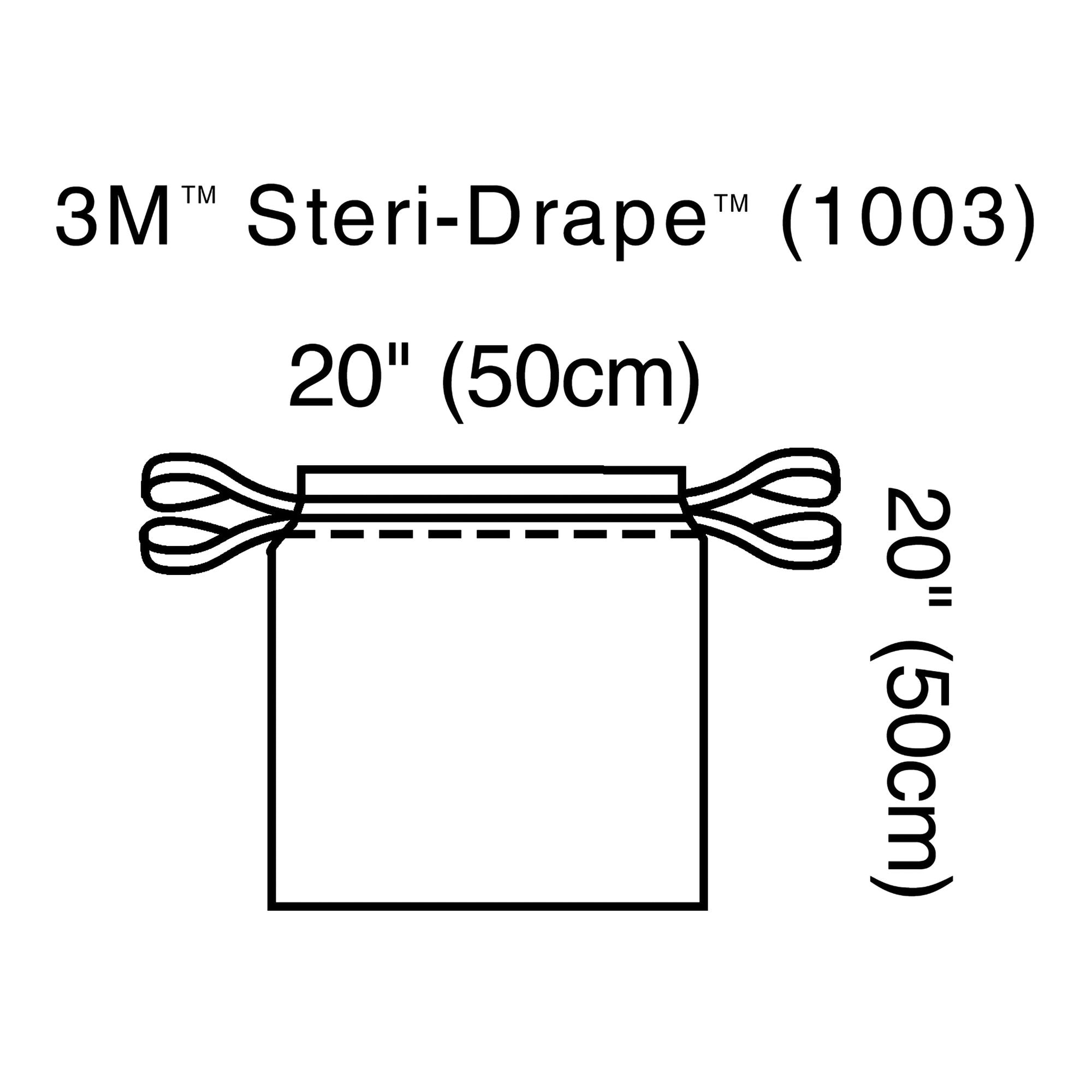 Solventum Corporation - Surgical Drape 3M™ Steri-Drape™ Isolation Drape 20 W X 20 L Inch Sterile [40/CS]