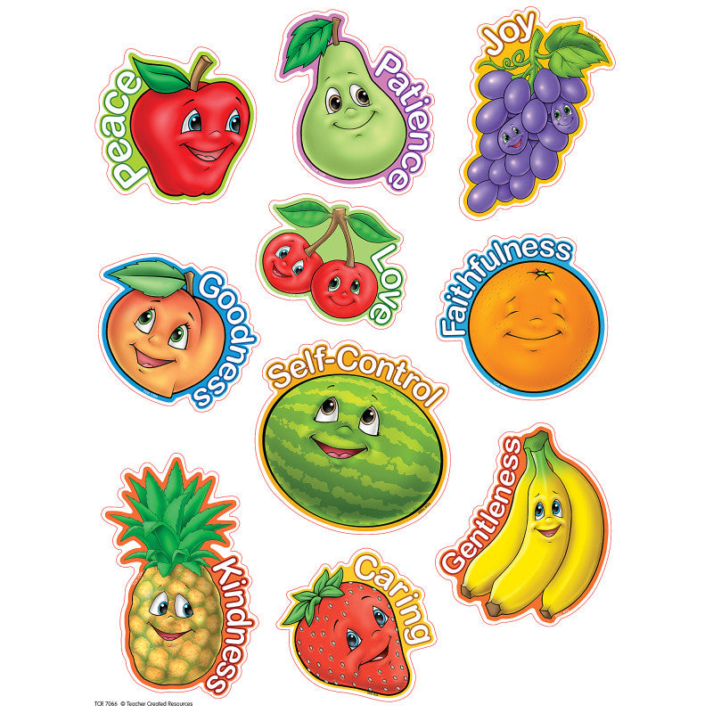 TEACHER CREATED RESOURCES - Fruit of the Spirit Accents, 30 Per Pack, 3 Packs
