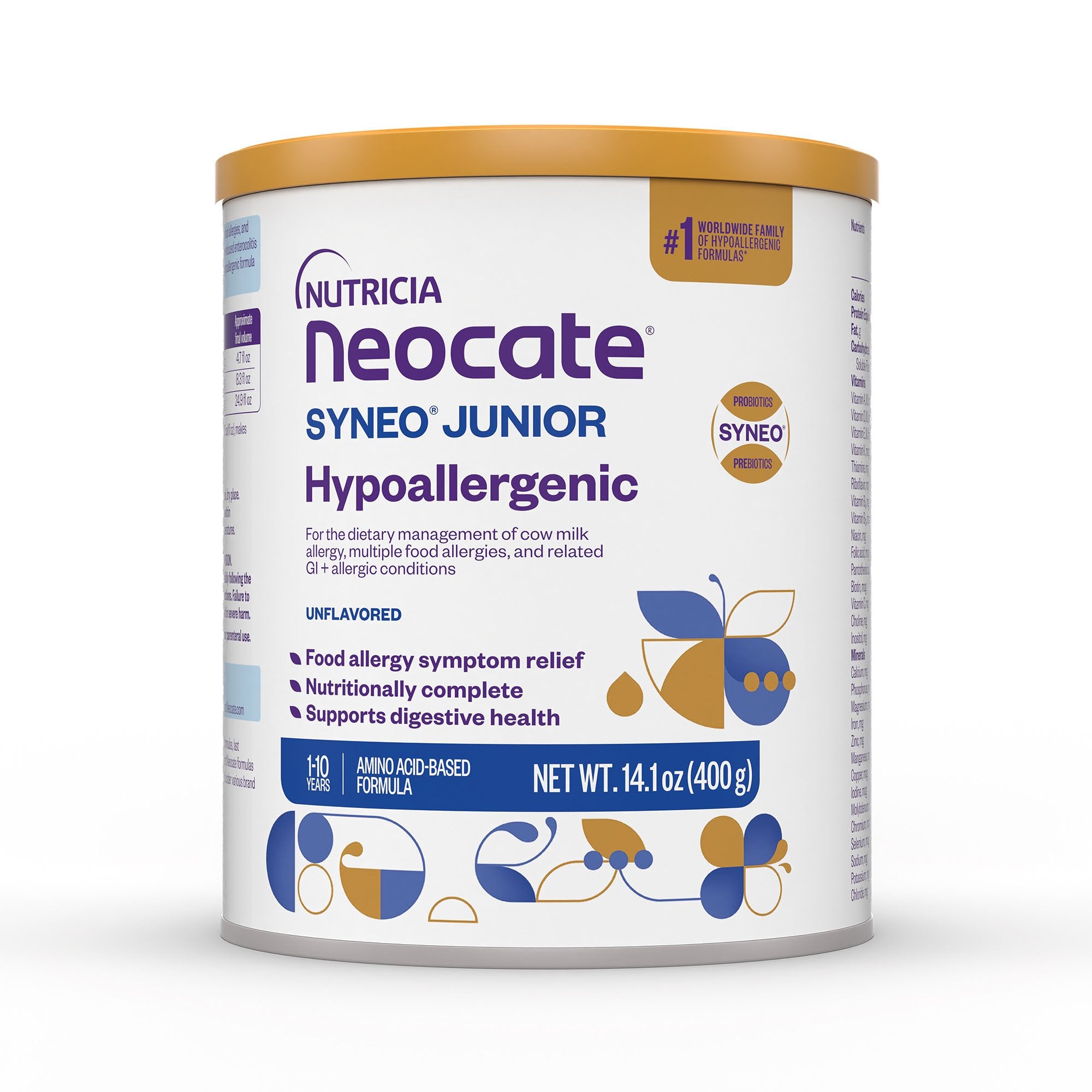 Nutricia North America - Pediatric Oral Supplement Neocate® Syneo® Junior Unflavored 14.1 oz. Can Powder Amino Acid Food Allergies [1/EA]