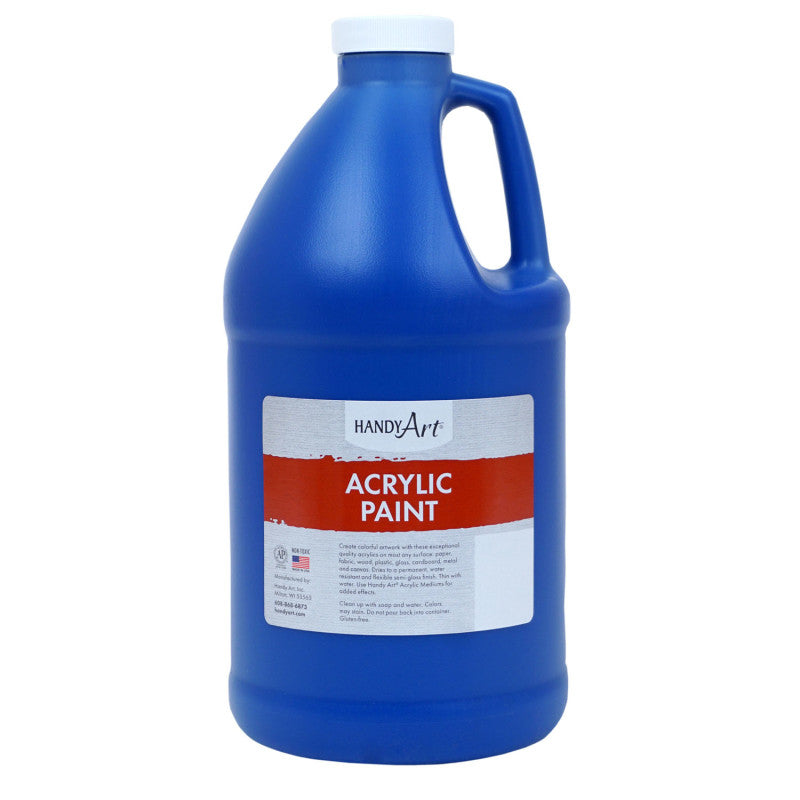 HANDY ART - Acrylic Paint Half Gallon, Ultra Blue