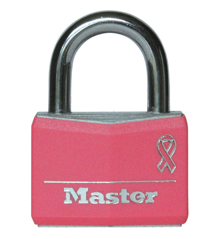 MASTER LOCK - Master Lock 1-5/16 in. H X 1/2 in. W X 1-9/16 in. L Vinyl Covered Steel Double Locking Padlock