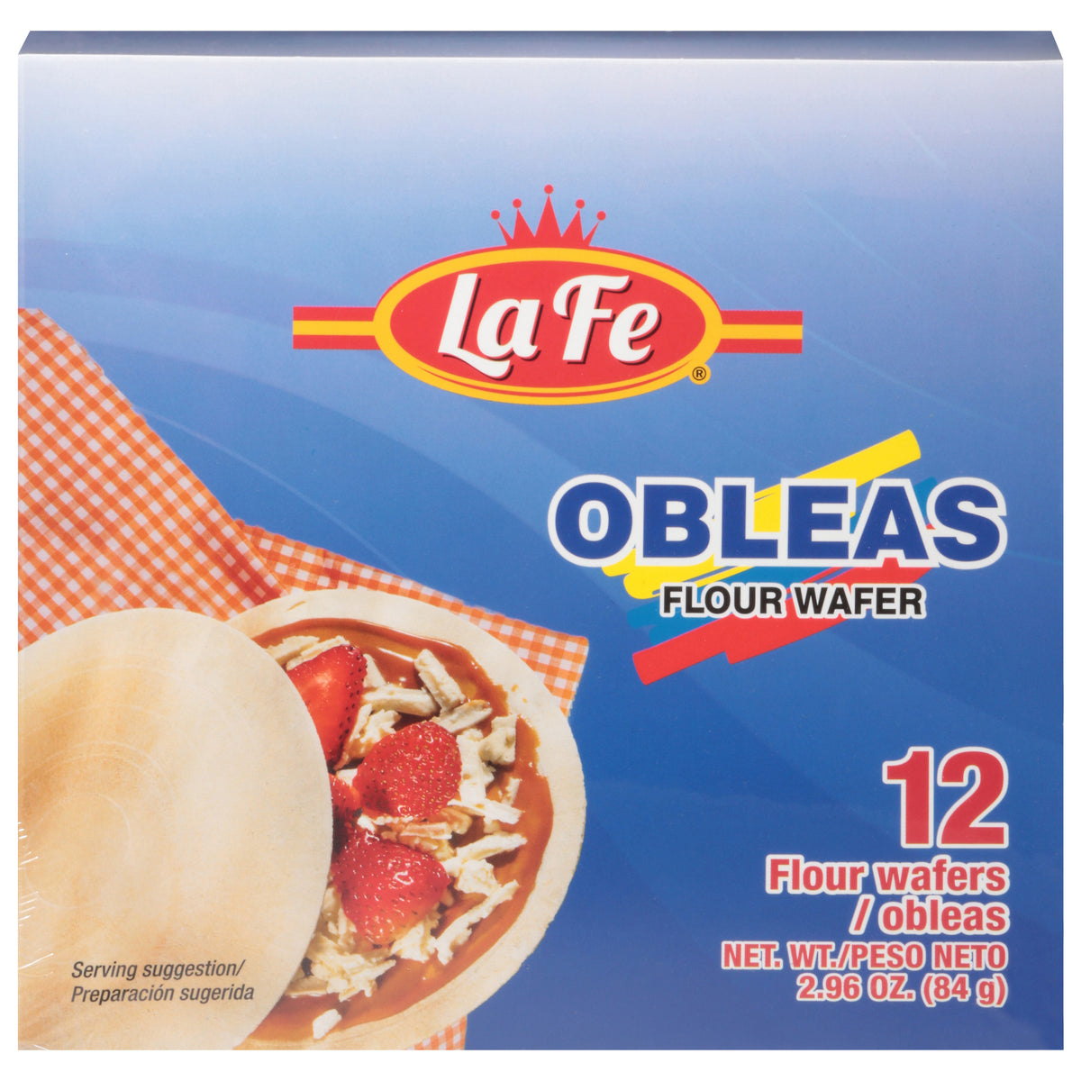 La Fe Obleas Flour Wafer 12 ea - Case of 24