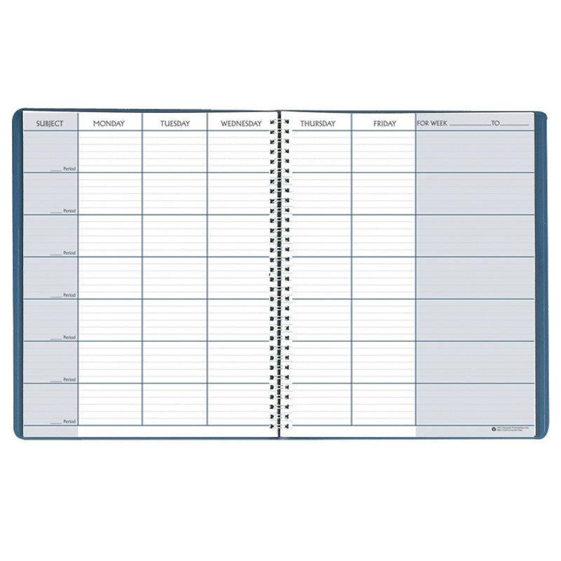 HOUSE OF DOOLITTLE - Teachers Planner, Blue, 8-1/2" x 11", Pack of 2