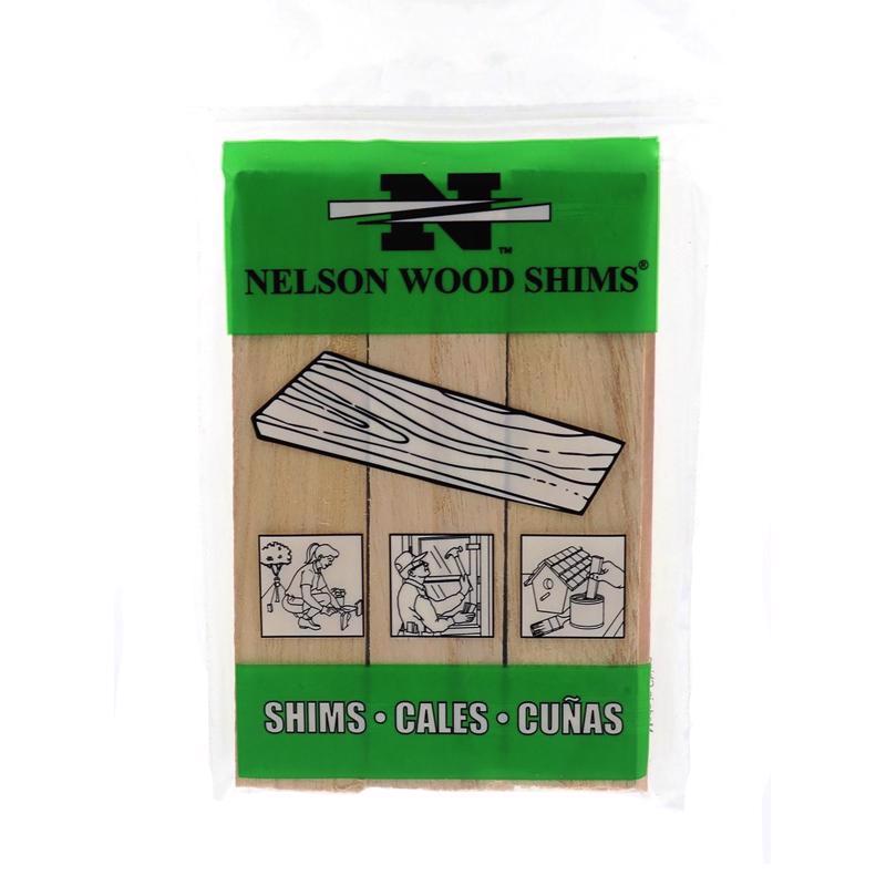 NELSON WOOD SHIMS - Nelson 1.5 in. W X 6 in. L Wood Shim 9 pk
