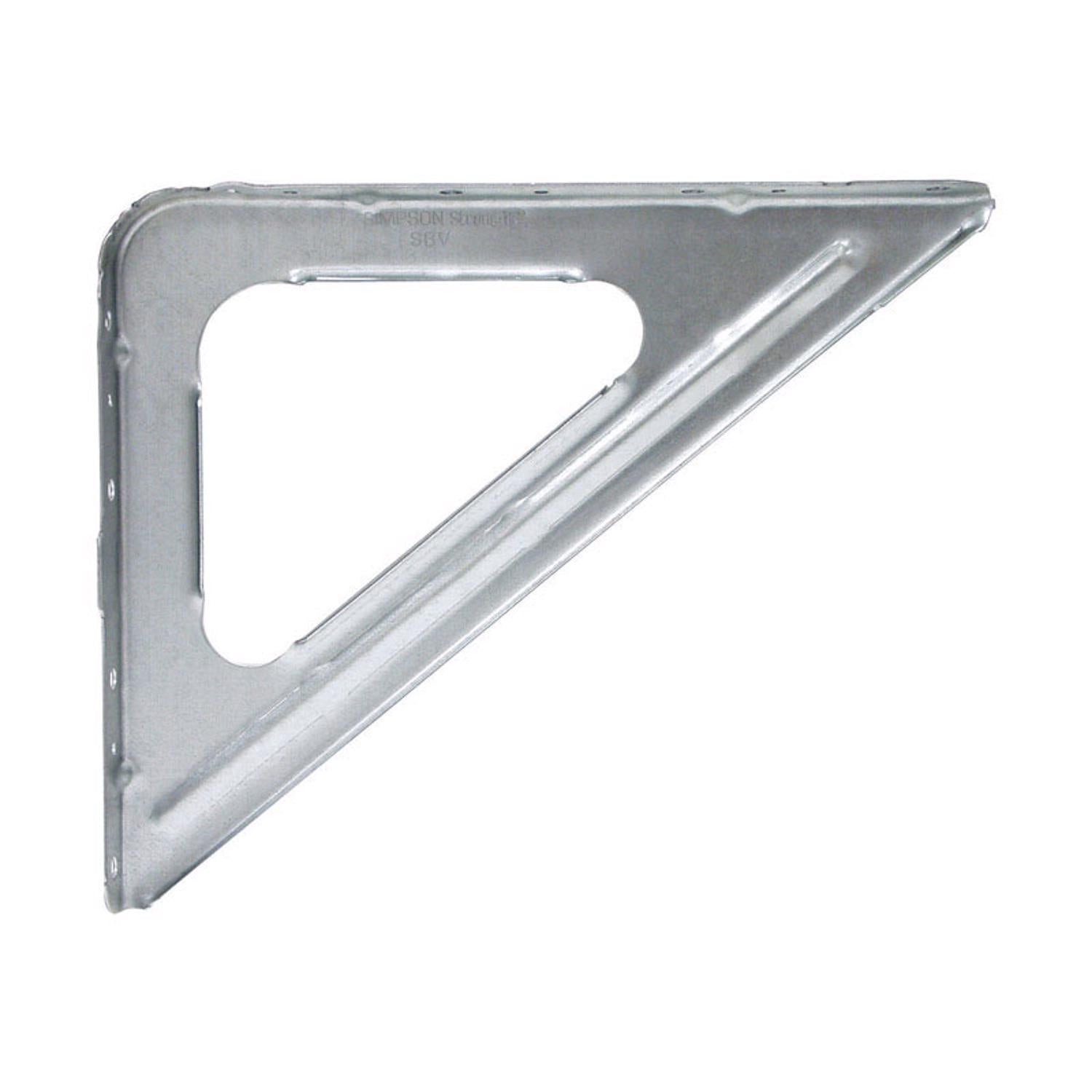 Simpson Strong-Tie Zinc Galvanized, G90 Silver Steel Bracket 16 Ga. 11 in. L