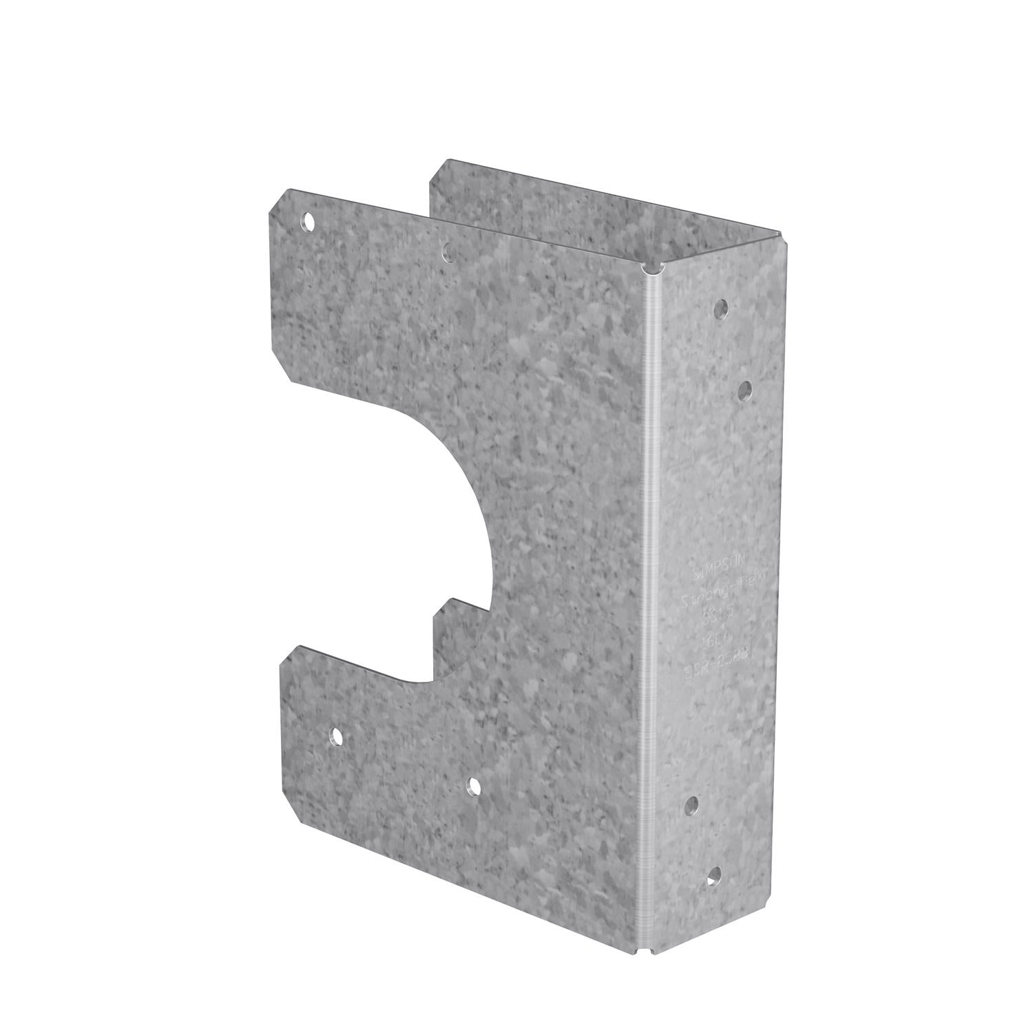 Simpson Strong-Tie 6 in. H X 1.56 in. W 16 Ga. Galvanized Steel Stud Shoe