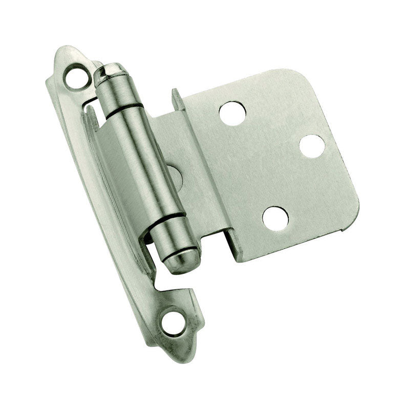 AMEROCK - Amerock 2 in. W X 2-3/4 in. L Satin Nickel Silver Steel Self-Closing Hinge 10 pk