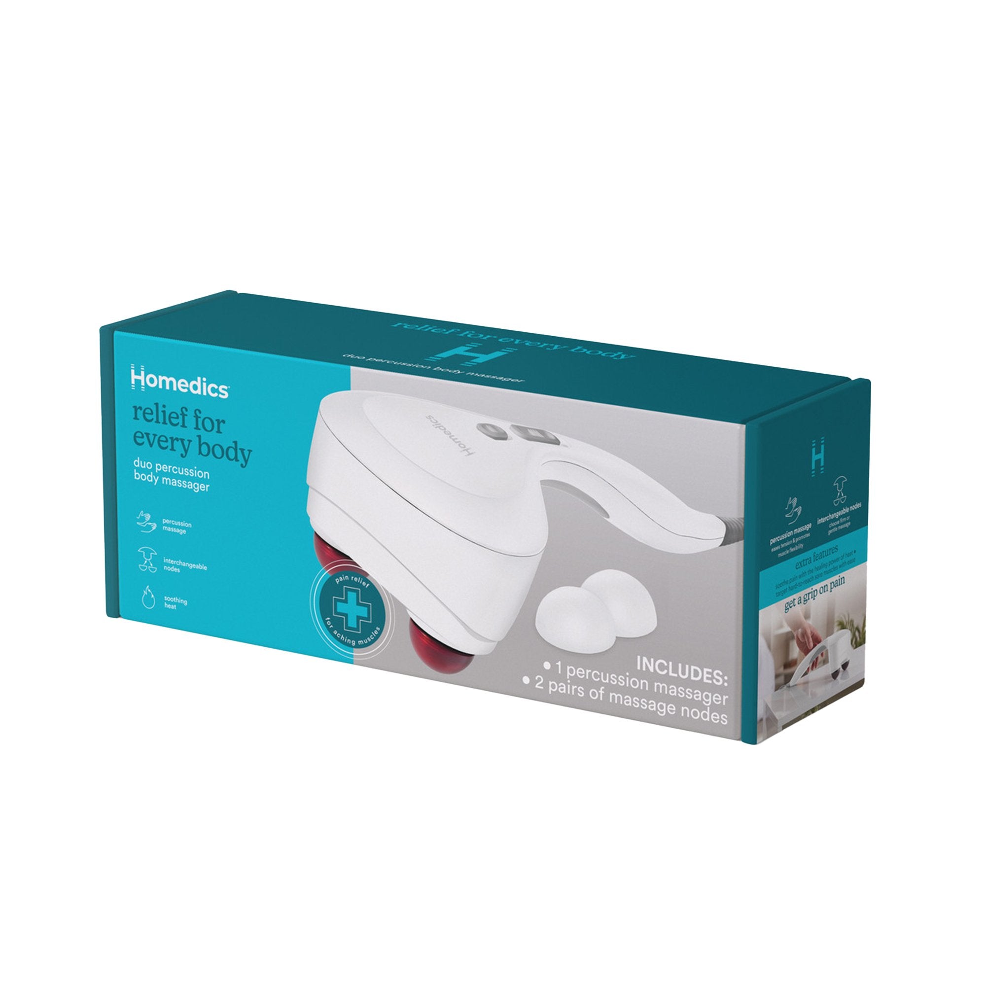 HoMedics USA LLC - Hand-Held Massager with Heat HoMedics® Duo Percussion [1/EA]